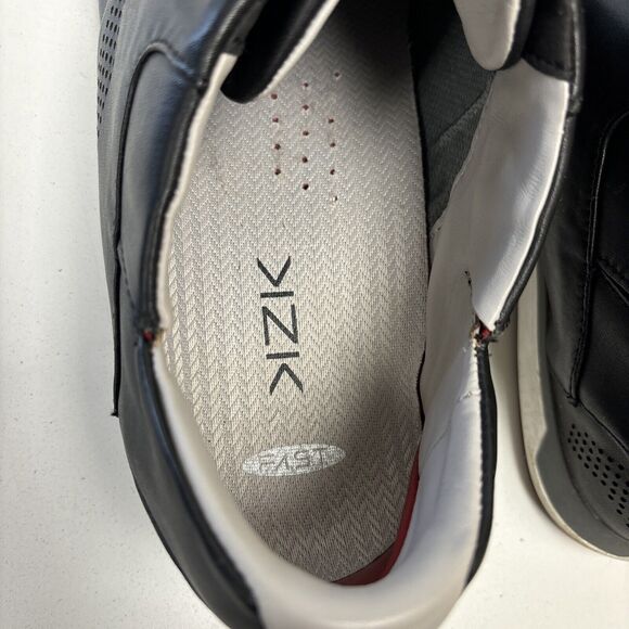 Kizik Fast Slip-On Sneakers Men\'s 13 Black Leather Mid Top Casual Shoes M0101BK main image 4